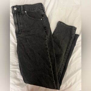 Madewell black jeans, no rips